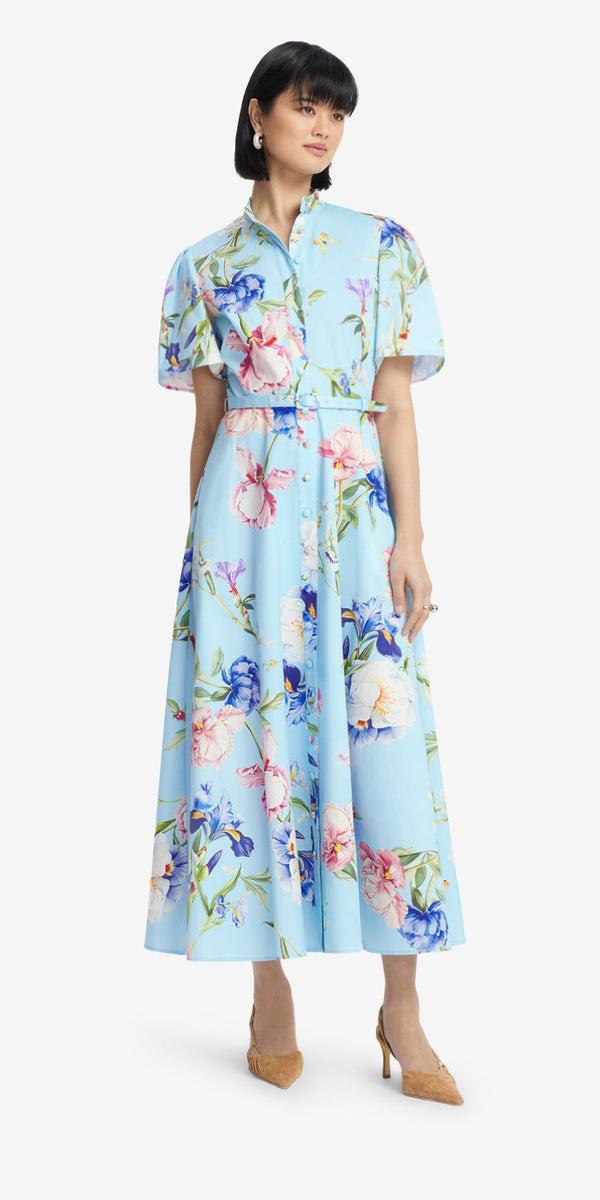 Leo Lin Bianca Short Sleeve Midi Dress