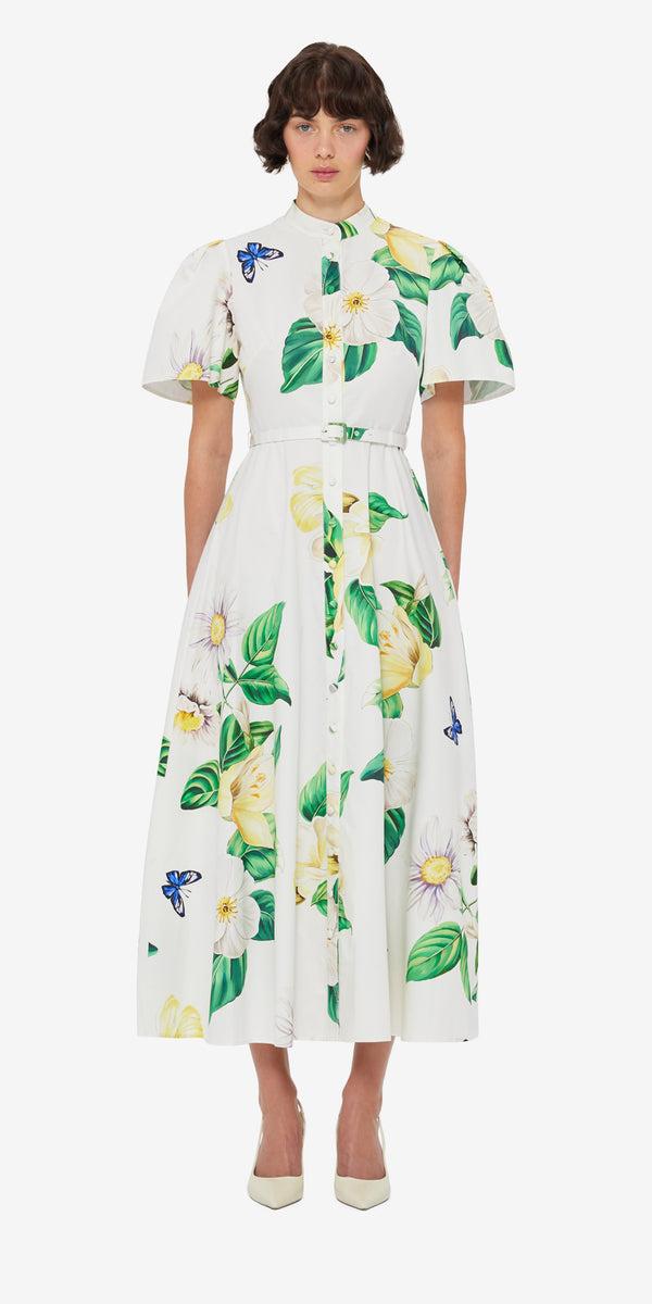 Leo Lin Bianca Short Sleeve Midi Dress