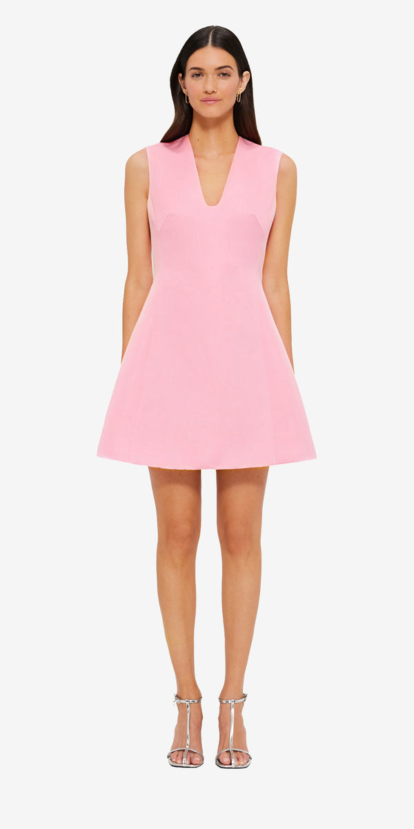 Leo Lin Briana V Neck Mini Dress