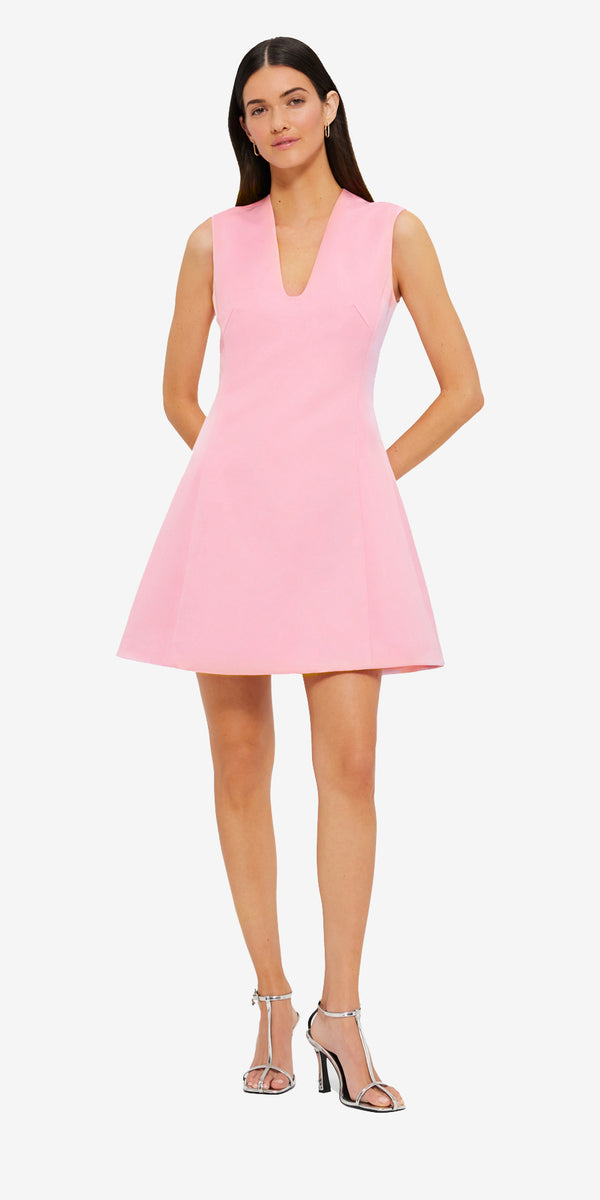 Leo Lin Briana V Neck Mini Dress