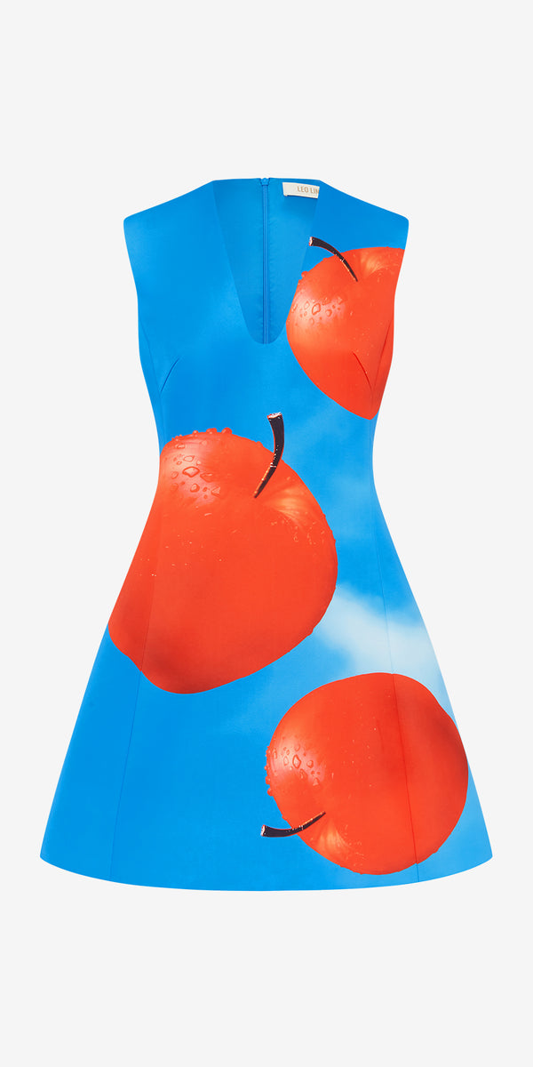 leo lin Briana V Neck Mini Dress