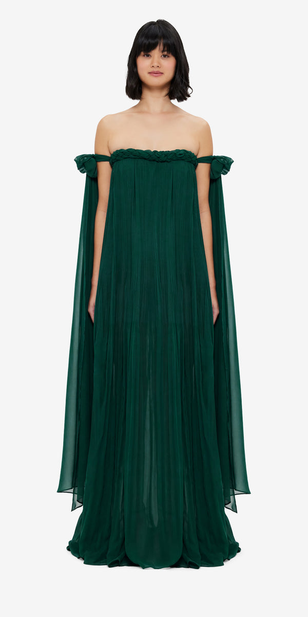 Leo Lin Camilla Draped Floor Length Dress