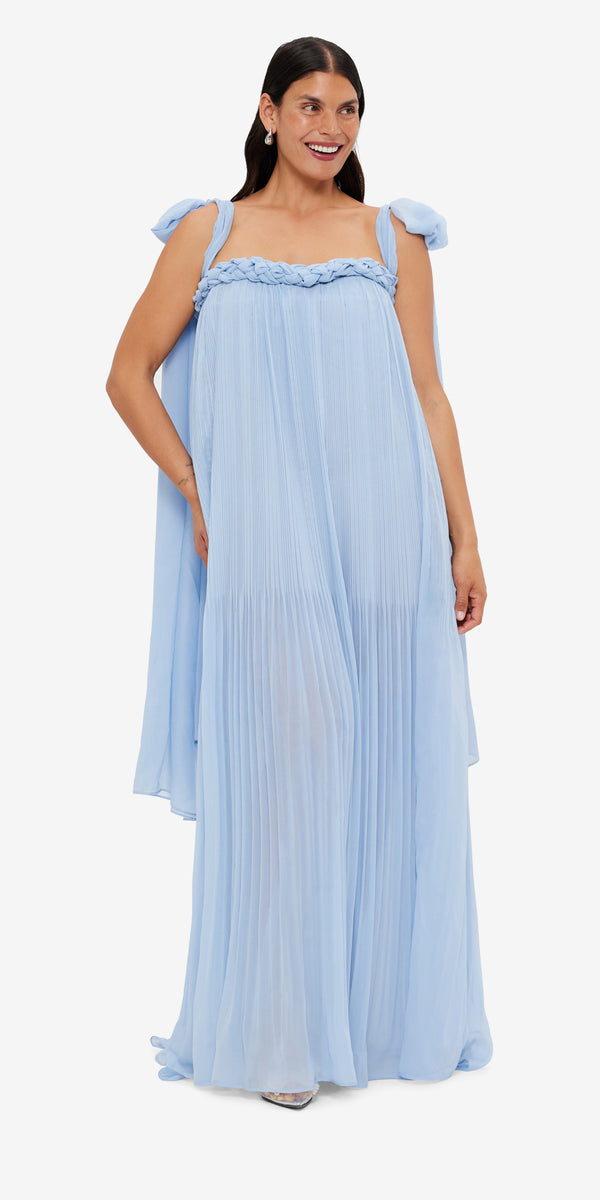 Leo Lin Camilla Draped Floor Length Dress