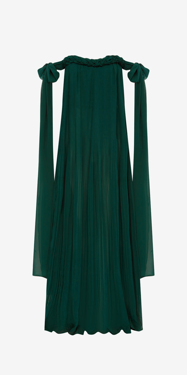 leo lin Camilla Draped Floor Length Dress