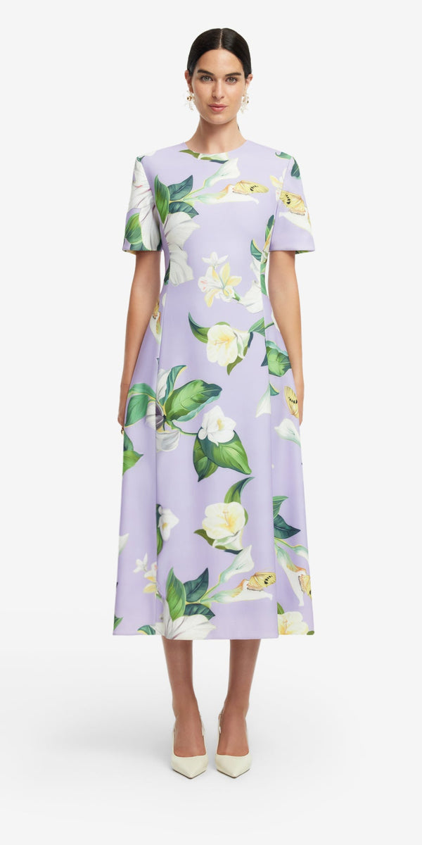 Leo Lin Caroline Short Sleeve Midi Dress