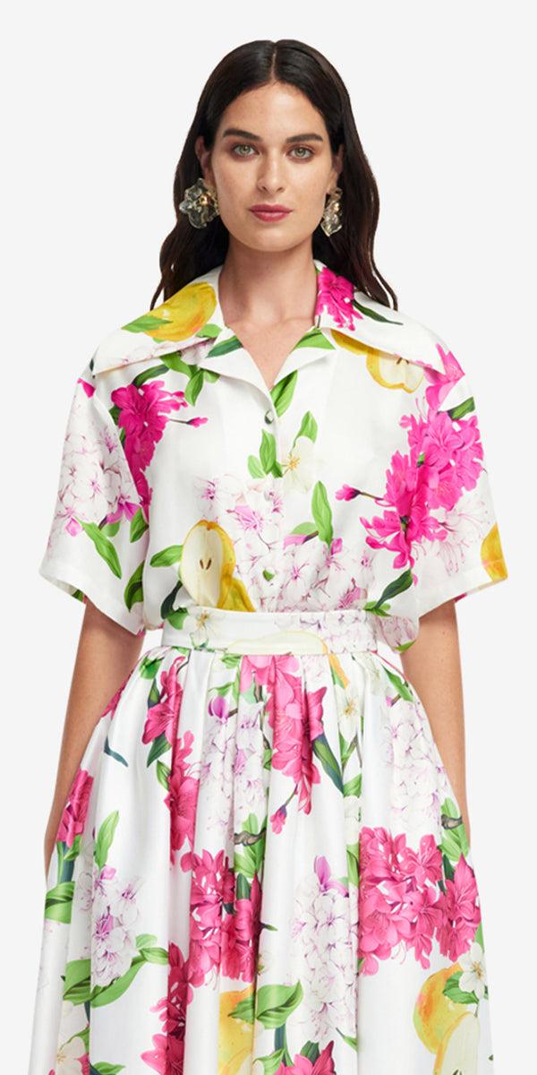 Leo Lin Casey Silk Button Shirt