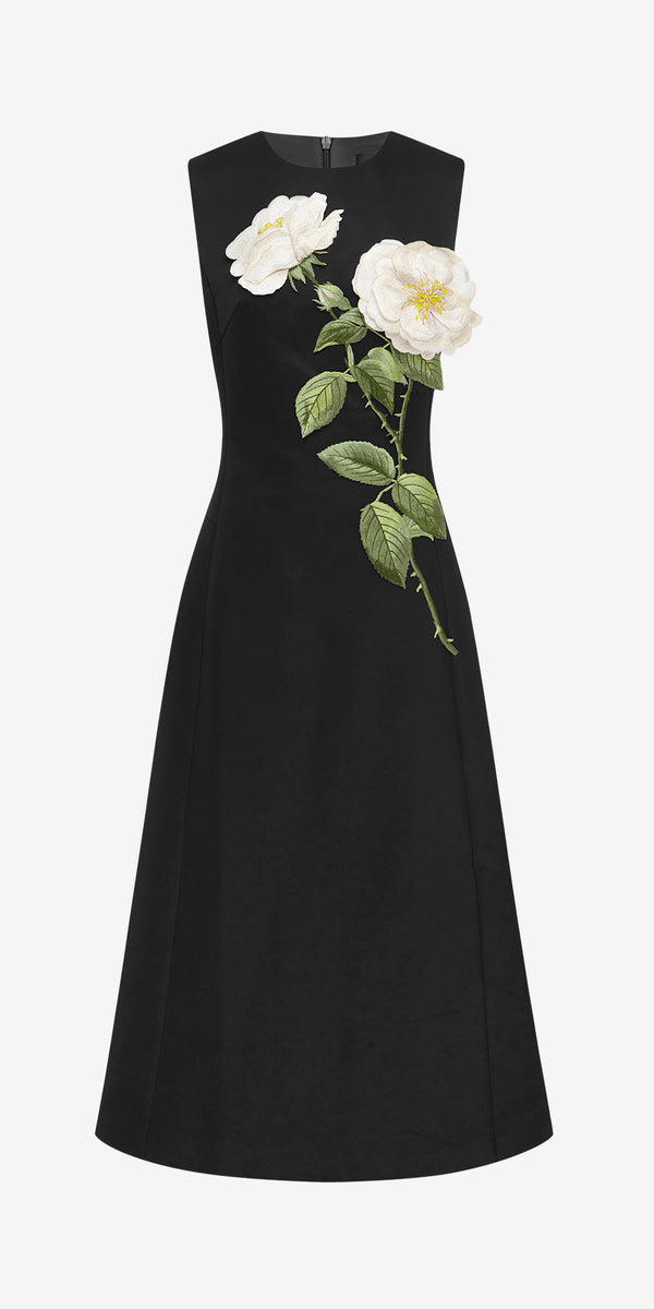 leo lin Cleo Embellished Sleeveless Midi Dress