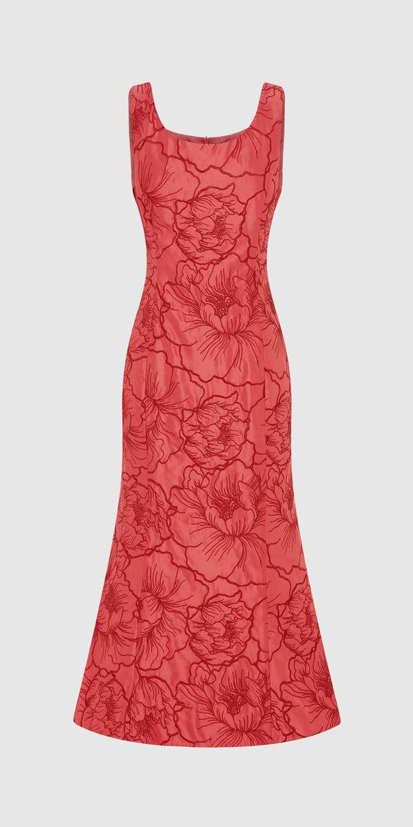 leo lin Daphne Midi Dress