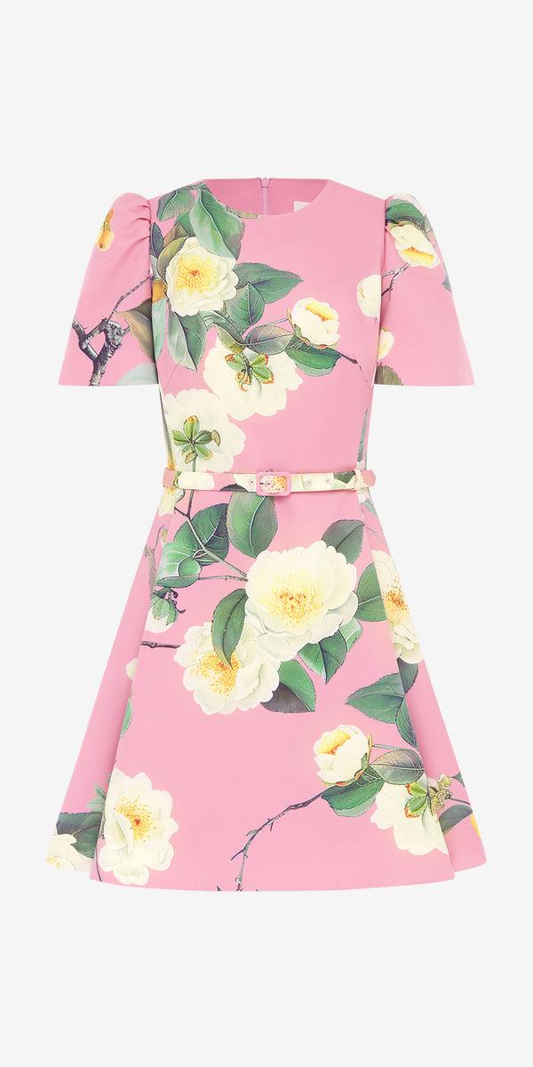 leo lin Elyse Short Sleeve Mini Dress