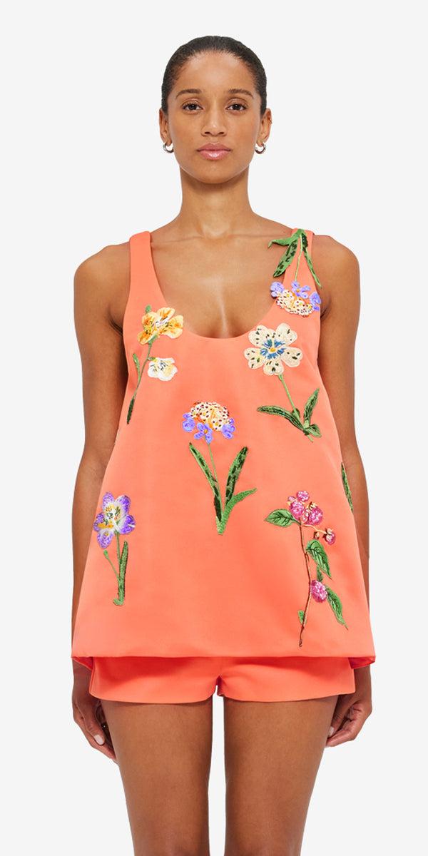 Leo Lin Helaine Embroidered Top