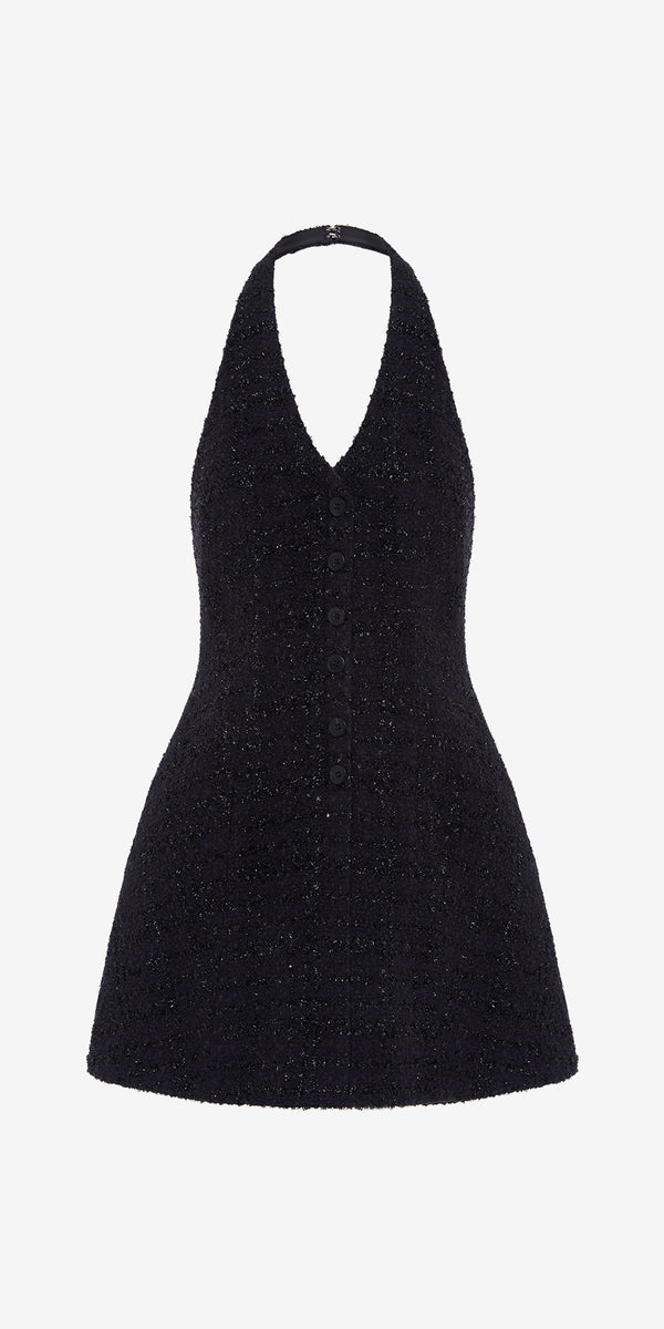 leo lin Jessie Halterneck Mini Dress