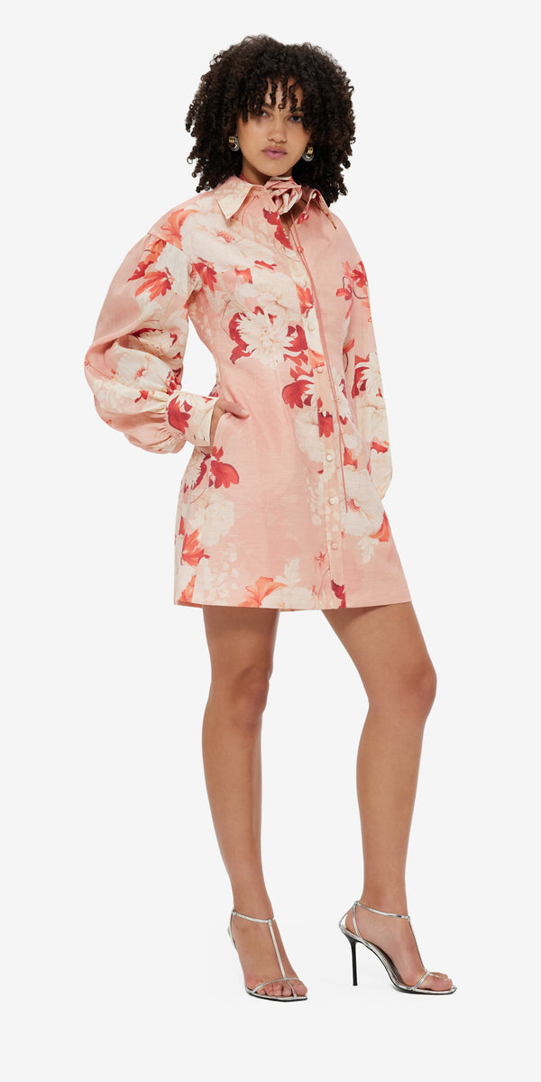 Leo Lin Juliana Shirt Mini Dress