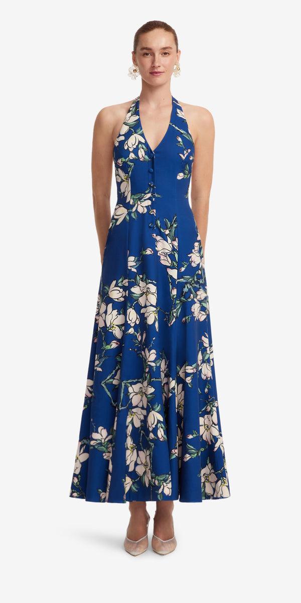 Leo Lin Juliette Halterneck Maxi Dress