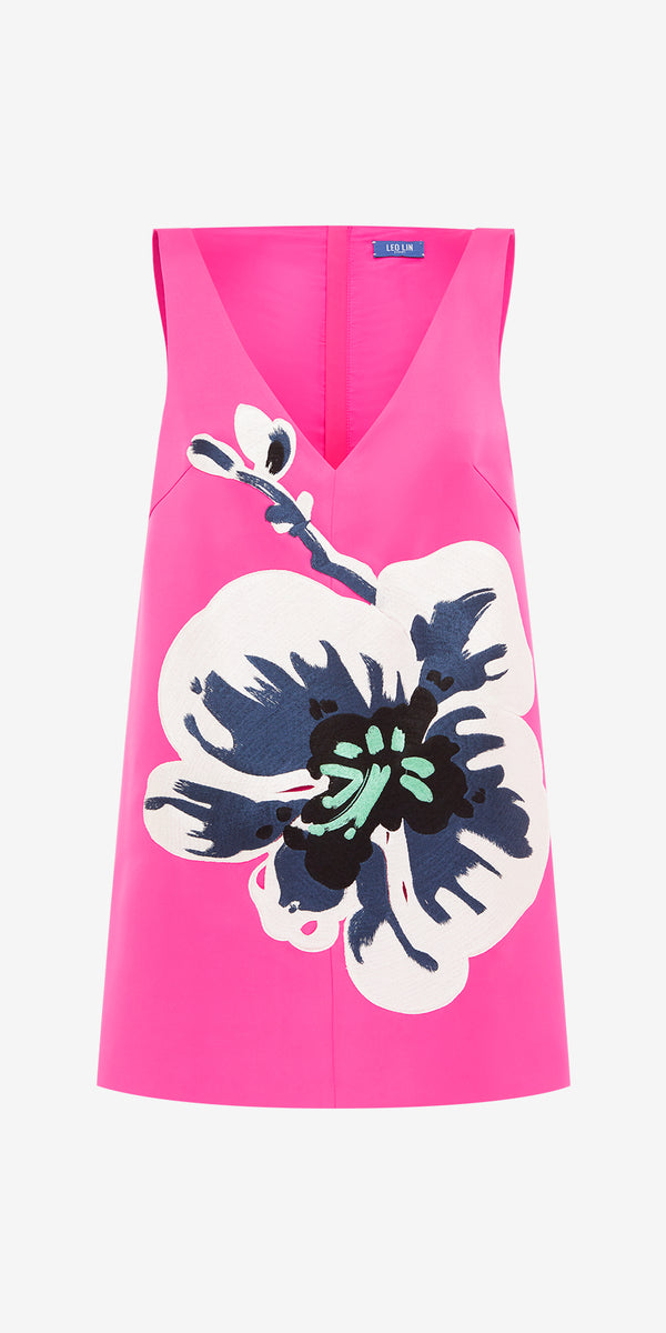 leo lin Kaelyn V Neck Mini Dress