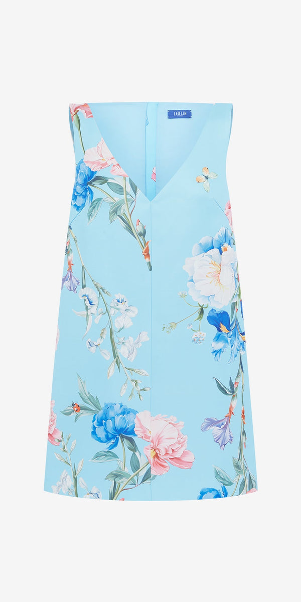 leo lin Kaelyn V Neck Mini Dress