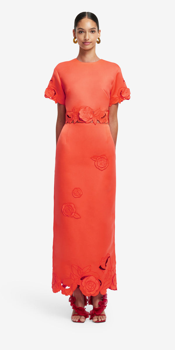 Leo Lin Kyra Appliqué Maxi Skirt