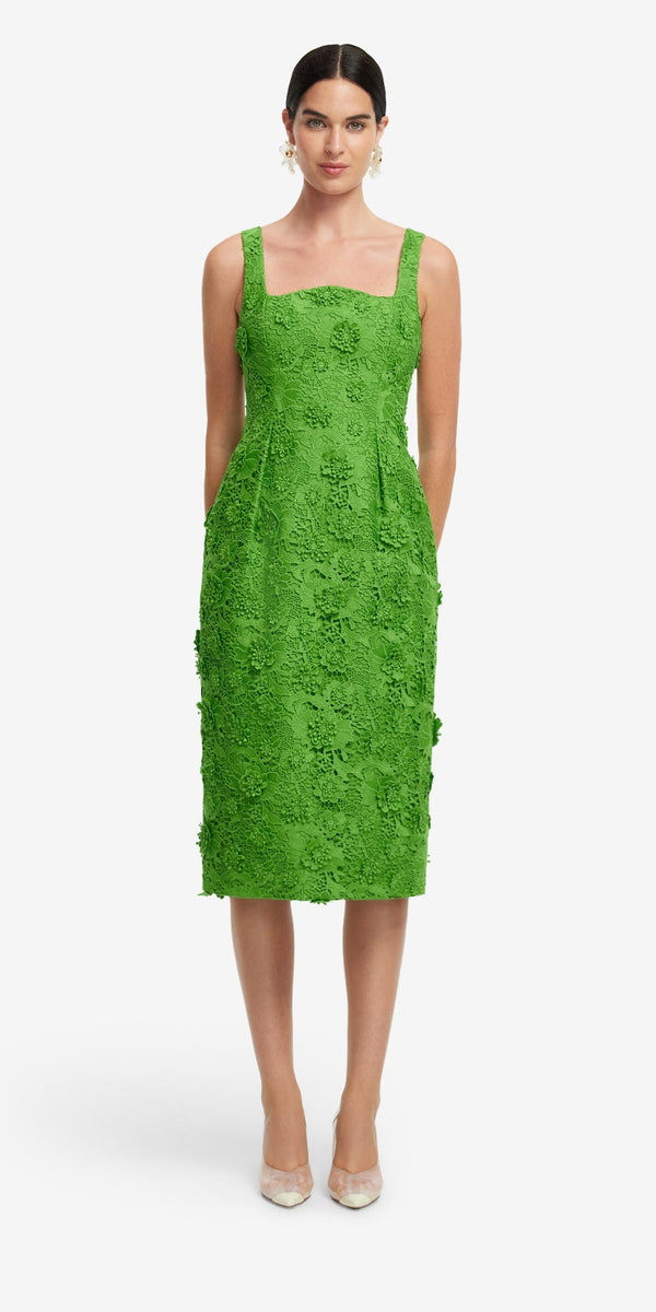 Leo Lin Larissa Lace Midi Dress