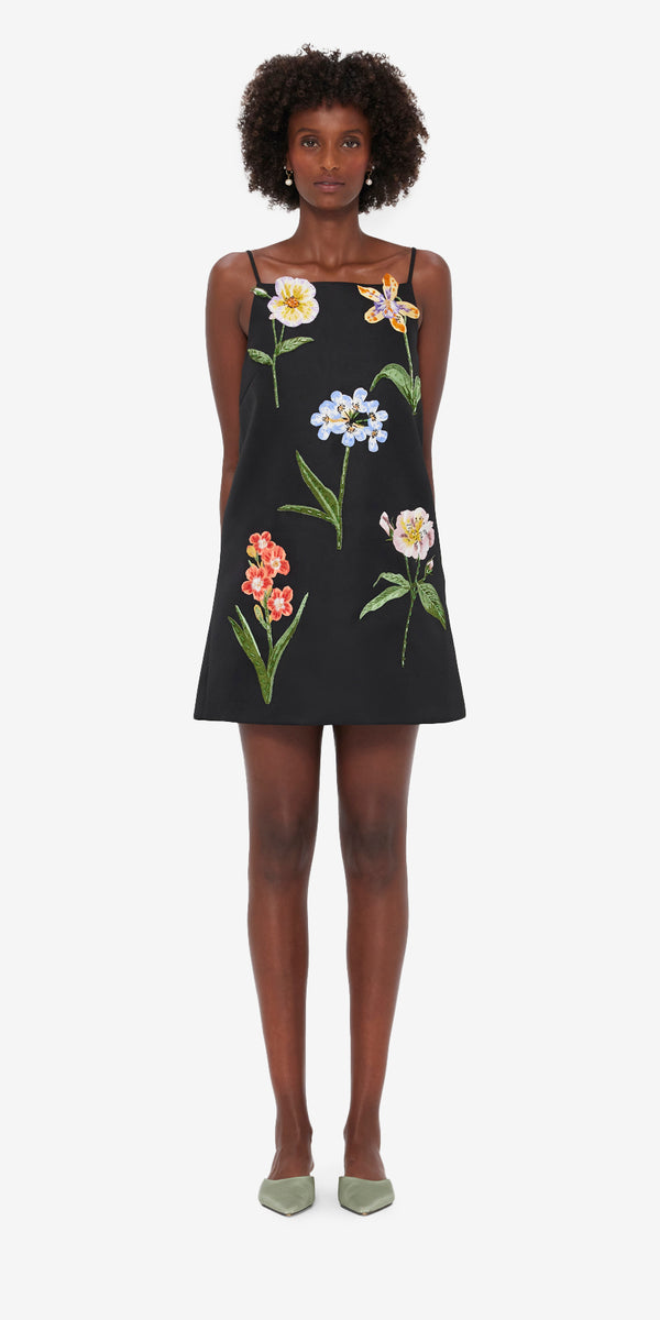Leo Lin Leia Embroidered Mini Dress