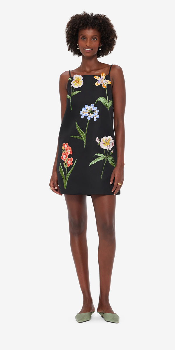 Leo Lin Leia Embroidered Mini Dress