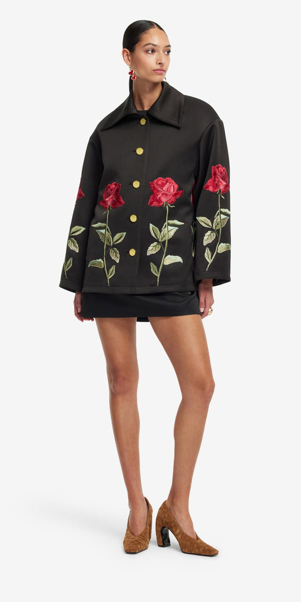 Leo Lin Leyna Embellished Rose Jacket