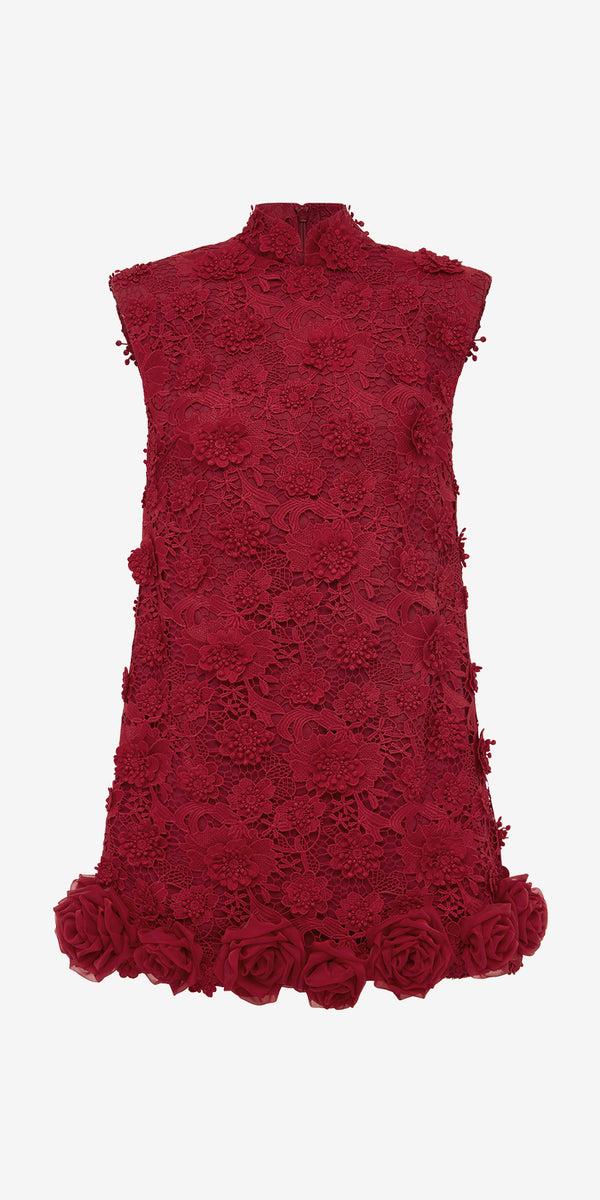 leo lin Lingyu Lace Mini Dress
