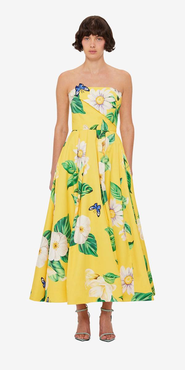 Leo Lin Lynn Bustier Midi Dress