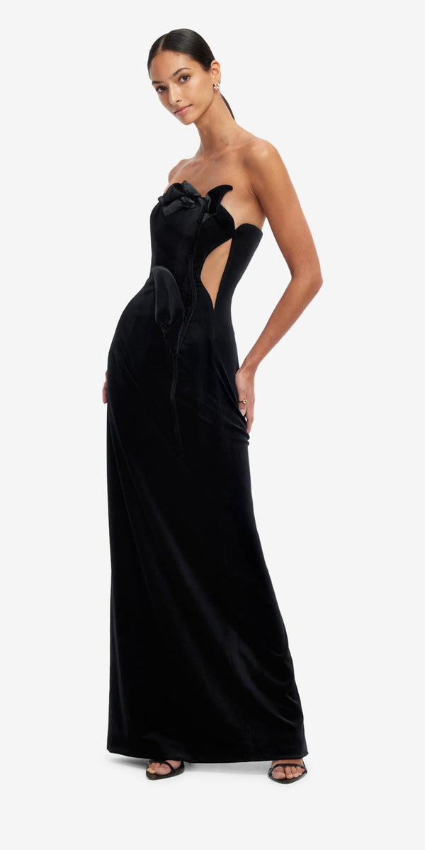 Leo Lin Marilyn Velvet Gown