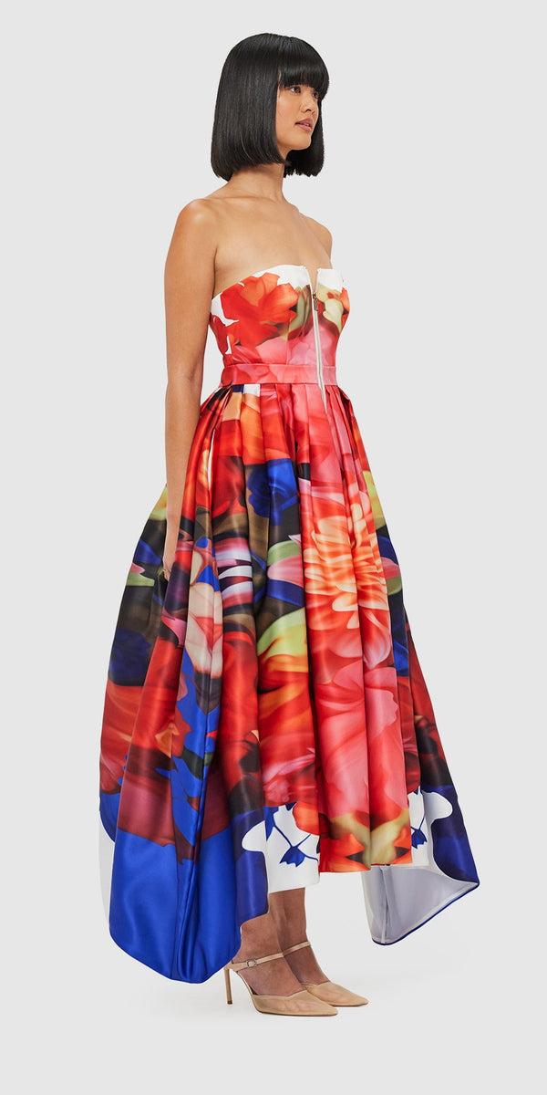 Leo Lin Norine Bustier Midi Dress