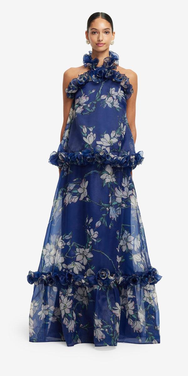 Leo Lin Paige Ruffled Maxi Skirt