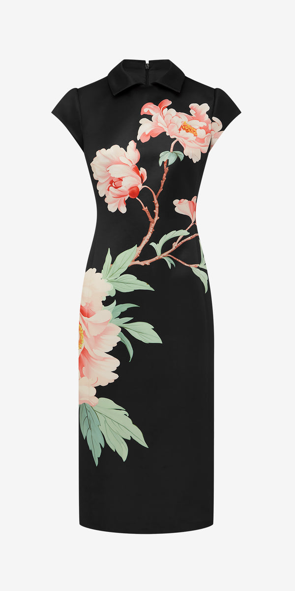 leo lin Qian Midi Dress