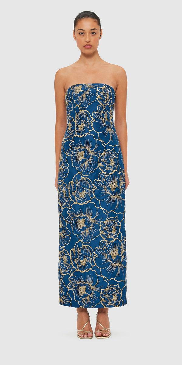 Leo Lin Rayna Bustier Maxi Dress