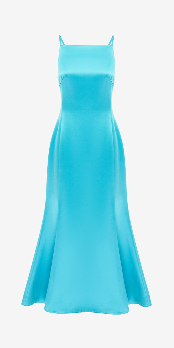 leo lin Regina Wool Blend Midi Dress