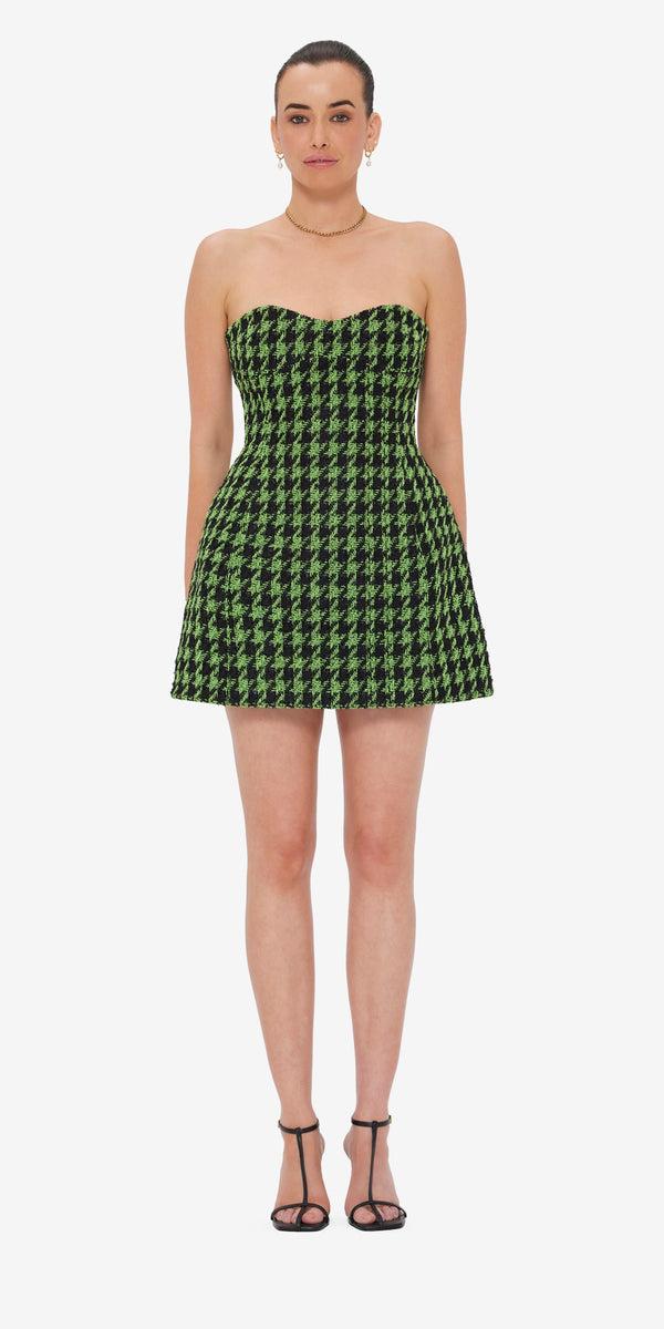 Leo Lin Rosario Tweed Mini Dress
