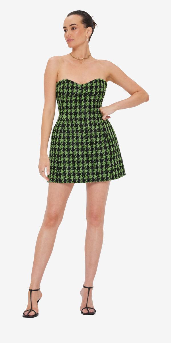Leo Lin Rosario Tweed Mini Dress