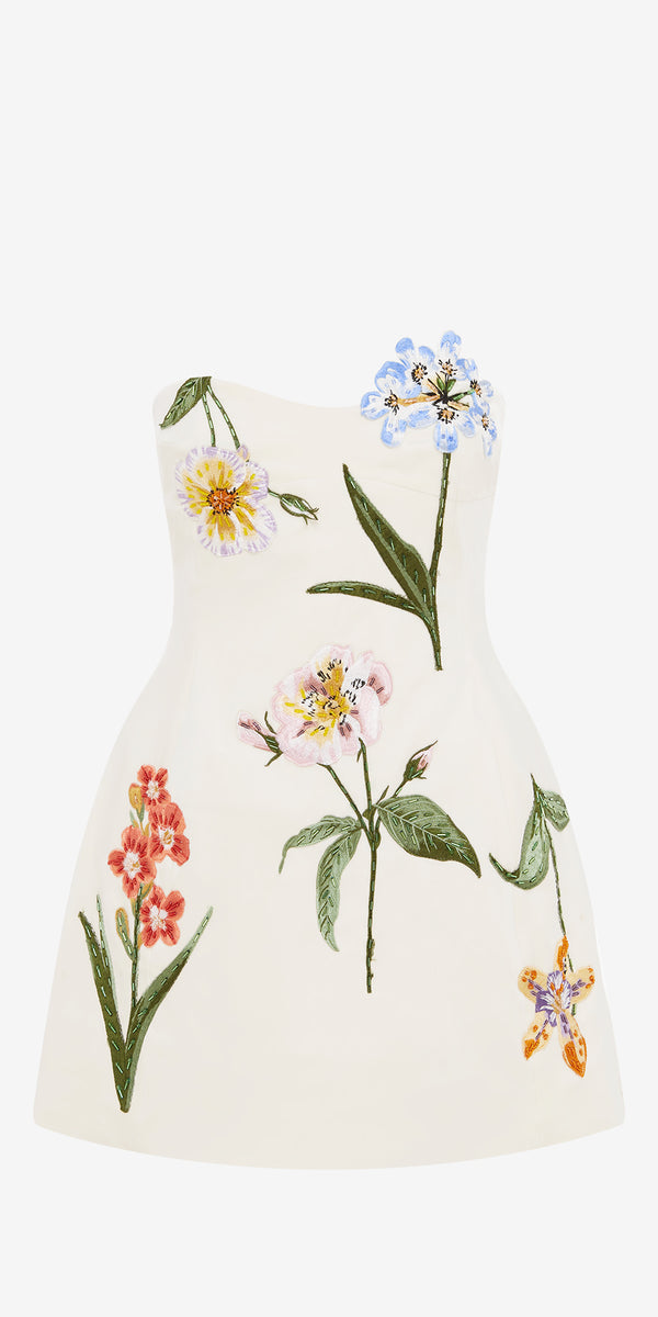 leo lin Rosario Velvet Mini Dress