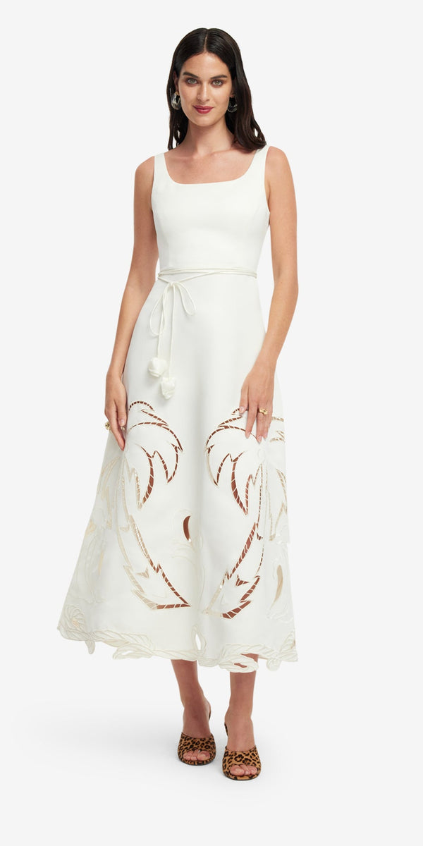 Leo Lin Serafina Palm Maxi Dress