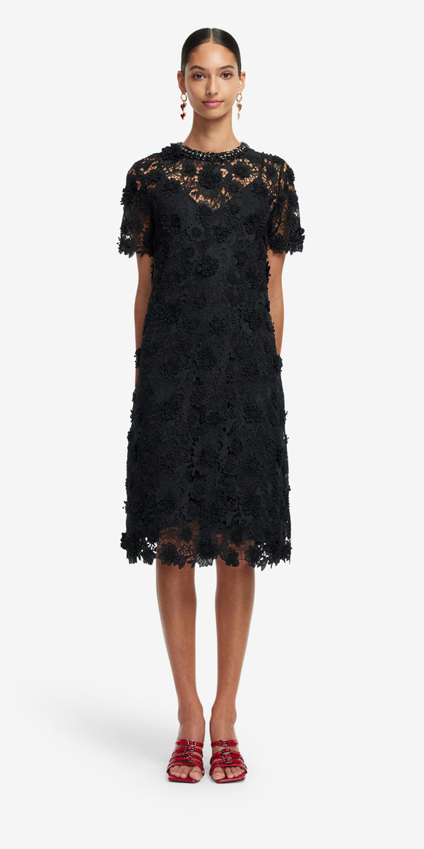 Leo Lin Sheridan Lace Midi Dress