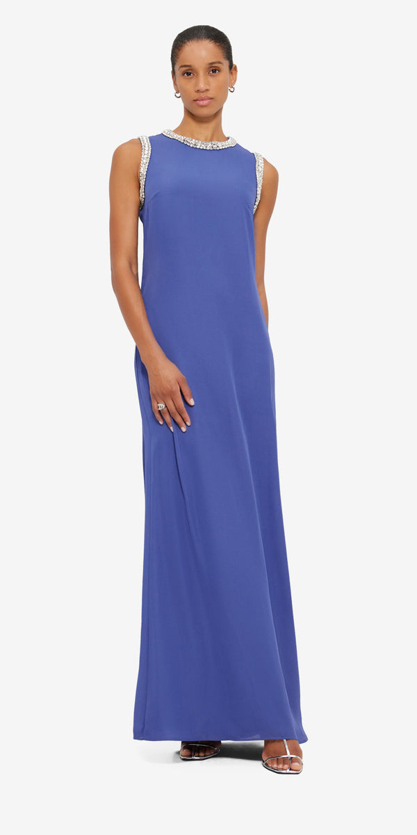 Leo Lin Sylvette Embellished Maxi Dress