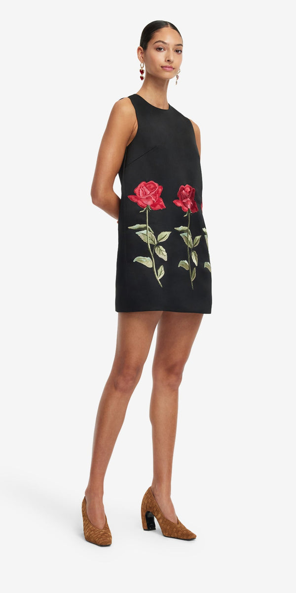 Leo Lin Yvonne Embroidered Mini Dress