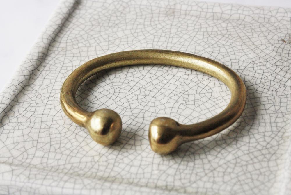 leonardo principi Thick Brass Bracelet