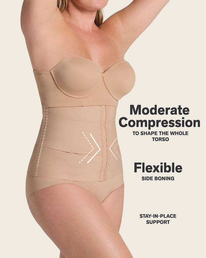 Leonisa 3-Belt Custom Waist Cincher With Lumbar Support