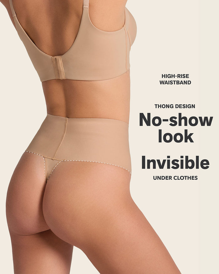 Leonisa 3-Pack High-Tech High-Waisted Sculpting Thong