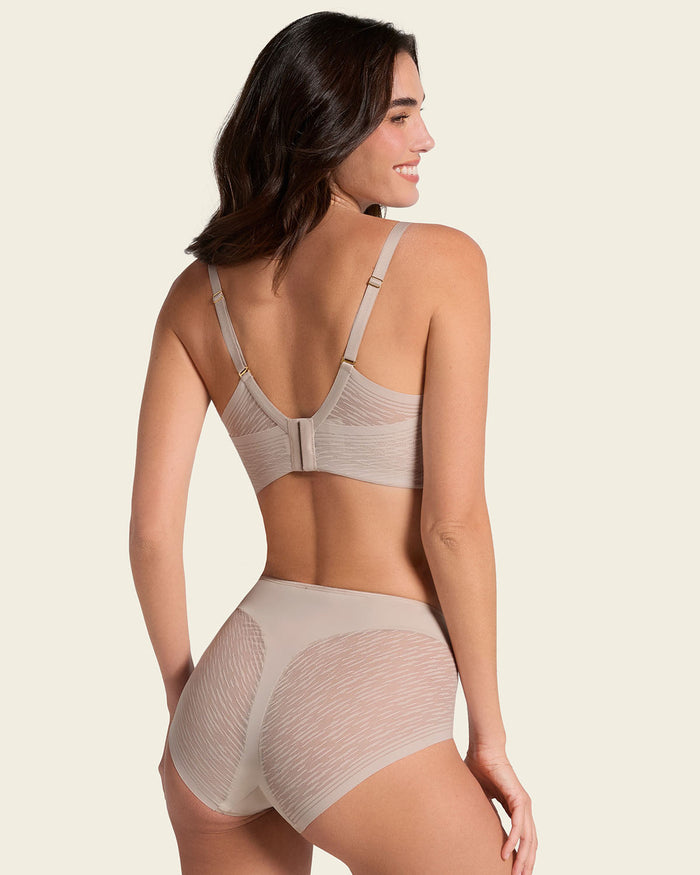 Leonisa 3-Pack High-Waisted Sheer Lace Shaper Panty