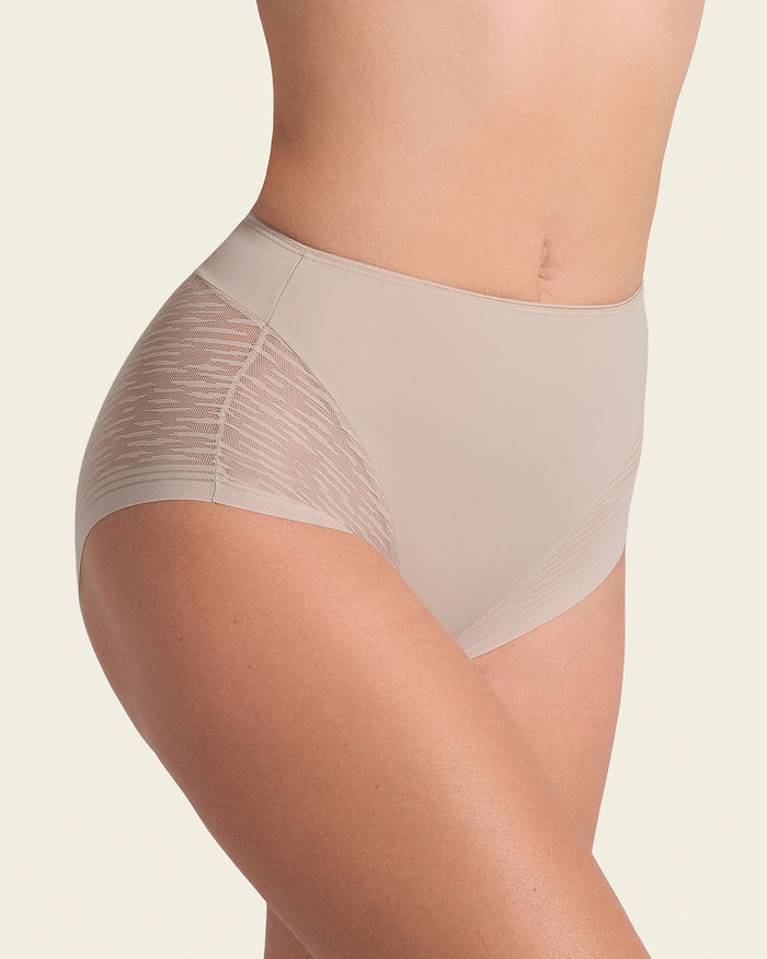 leonisa 3-Pack High-Waisted Sheer Lace Shaper Panty
