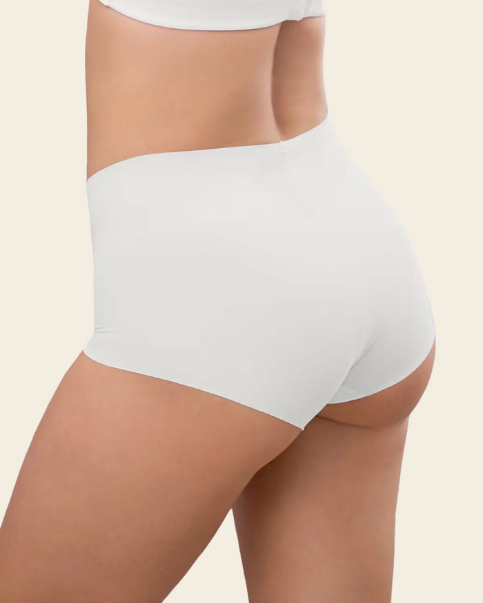Leonisa 3-Pack Mostly Covered Invisible Microfiber Boyshort Panties