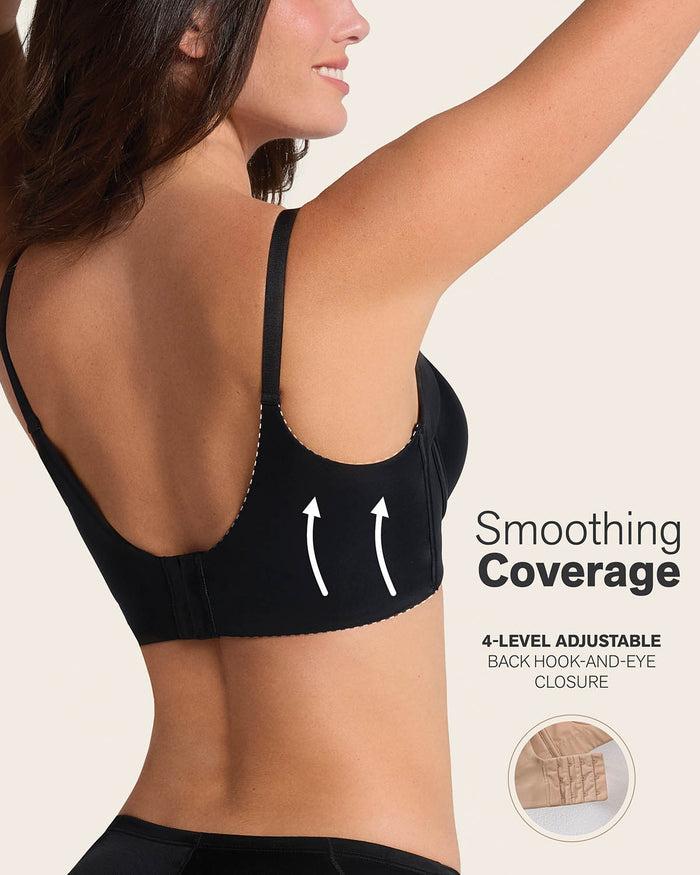 Leonisa Back Smoothing Bra With Soft Full Coverage Cups