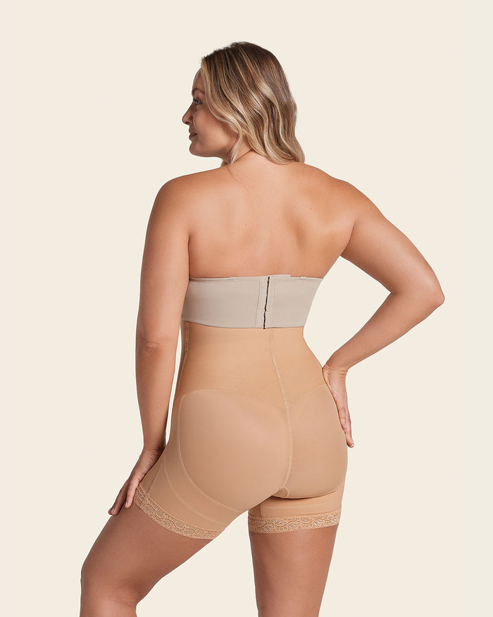 Leonisa Firm Tummy Control Strapless Shaper With Butt Lifter
