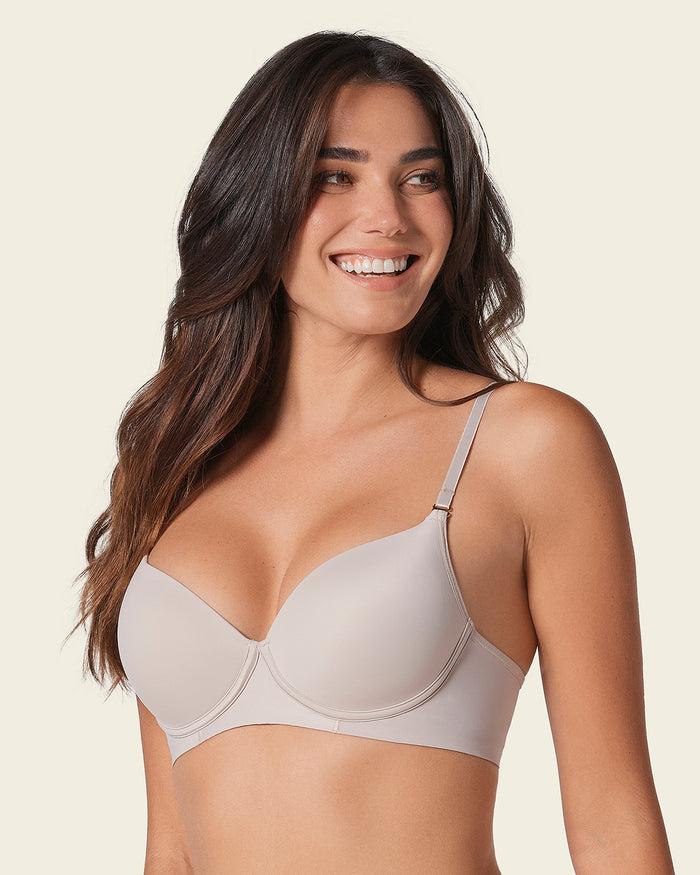 leonisa Invisible High Push Up Petite Bra with Memory Foam