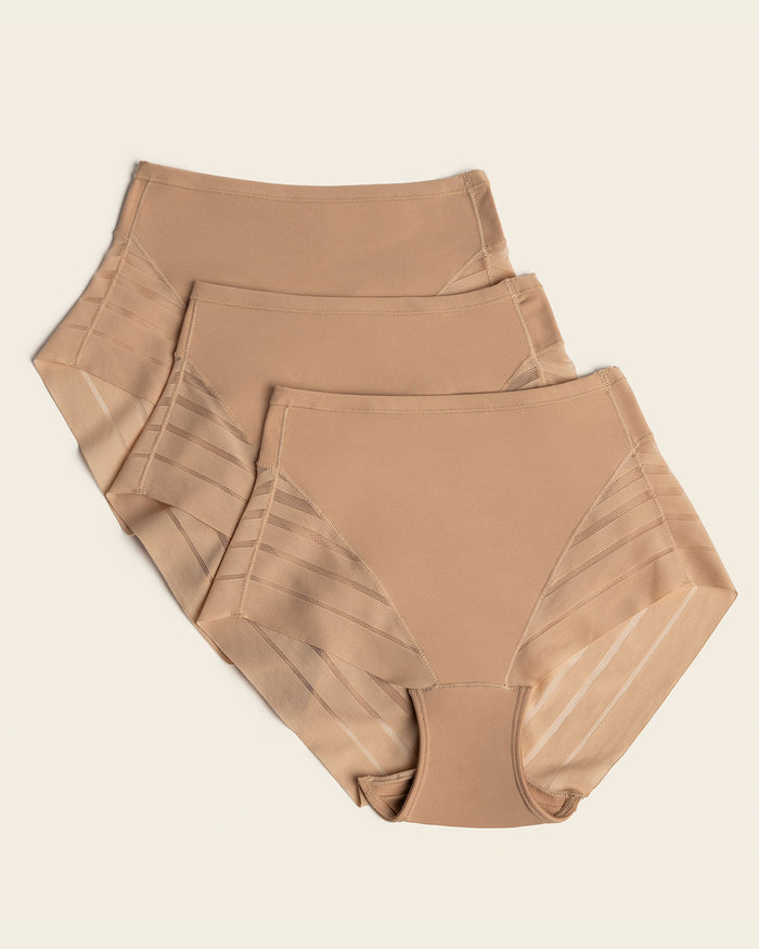 leonisa 3-Pack Lace Classic Shaper Panty