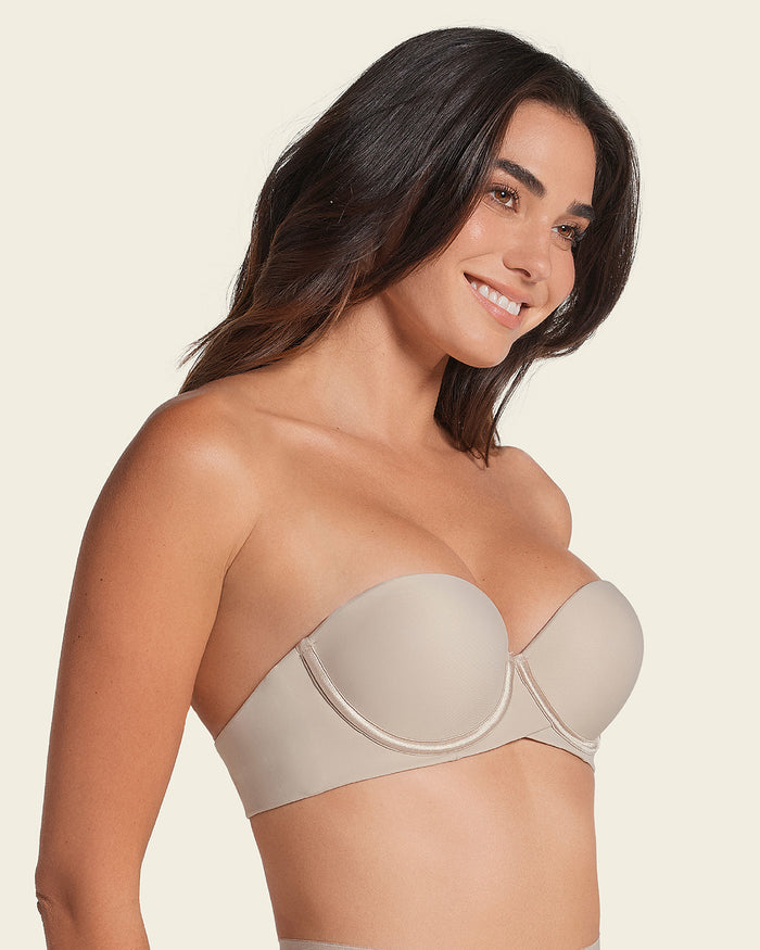 Leonisa Double Push-Up Strapless Petite Bra